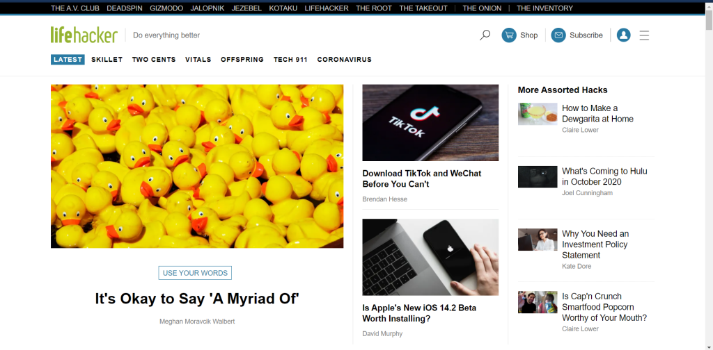 blog on productivity