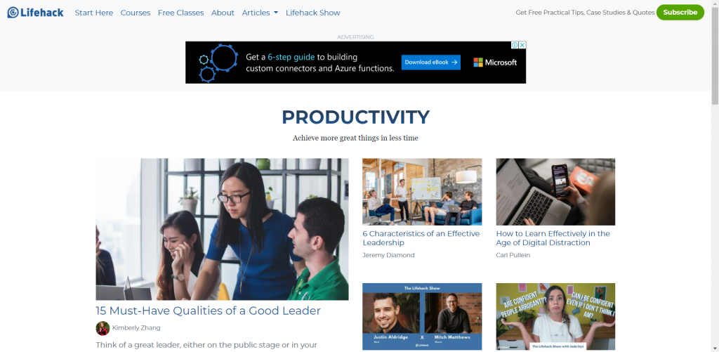 blogs on productivity