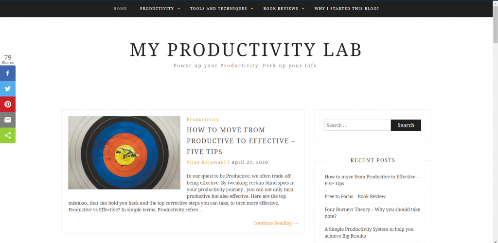 productivity blogs in India