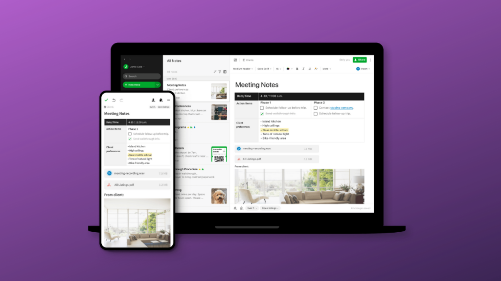 Notion vs evernote